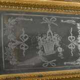 Rechteckiger Kristall Kasten mit feiner feuervergoldeter Montierung und allseitig floralem Schliff, um 1900, 9x18x12cm - Foto 2