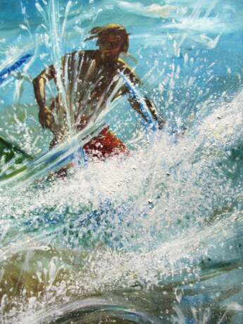 WATER MOVEMENT Oil on canvas Surrealism Romanticism Ukraine 2024 - photo 2