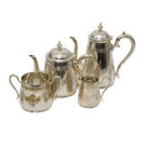 ENGLAND Kaffee-/Teekern, 4-teilig, versilbert, 19. Jahrhundert. - Foto 1
