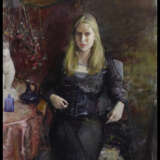 "Stranger" Canvas Oil Neo-impressionism Портрет женский Ukraine 2023 - photo 1