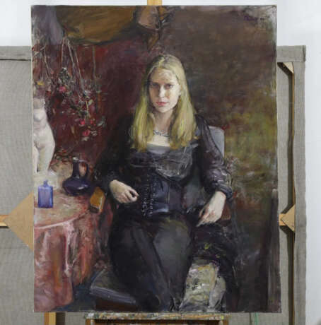 "Stranger" Leinwand Öl Neoimpressionismus Портрет женский Ukraine 2023 - Foto 7