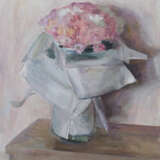 "Mother's bouquet" масло на двп Öl Neoimpressionismus Blumenstillleben Ukraine 2023 - Foto 1