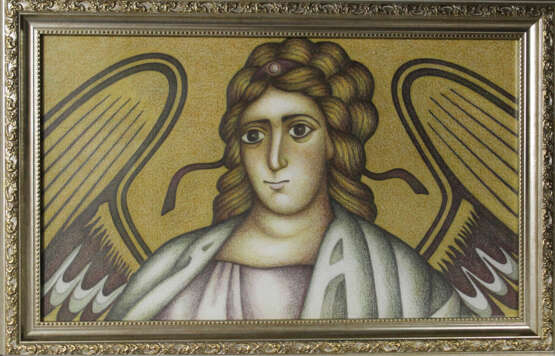 Ангел с изумрудными крыльями Paper рисование Symbolism Religious genre Ukraine 2023 - photo 1