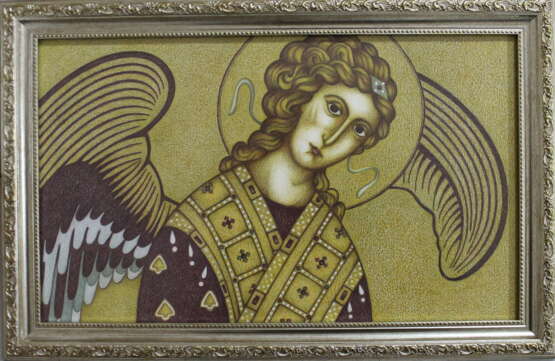 Ангел с рубиновыми крыльями Papier Symbolismus Religiöses Genre Ukraine 2023 - Foto 1