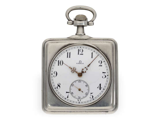 Pocket watch: rare square pocket watch by Omega, probably aro… - photo 1