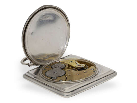 Pocket watch: rare square pocket watch by Omega, probably aro… - фото 4