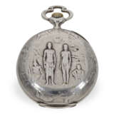 Pocket watch: Art Nouveau relief watch, imperial presentation… - photo 2
