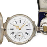 Taschenuhr: ungewöhnliches, schweres Wippenchronometer für d… - Foto 1