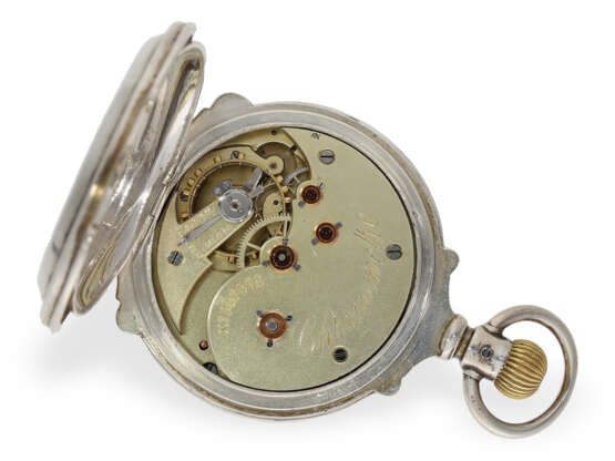 Taschenuhr: ungewöhnliches, schweres Wippenchronometer für d… - Foto 2