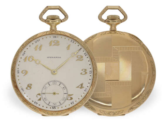 Pocket watch: elegant Art Deco dress watch with Breguet dial,… - photo 1