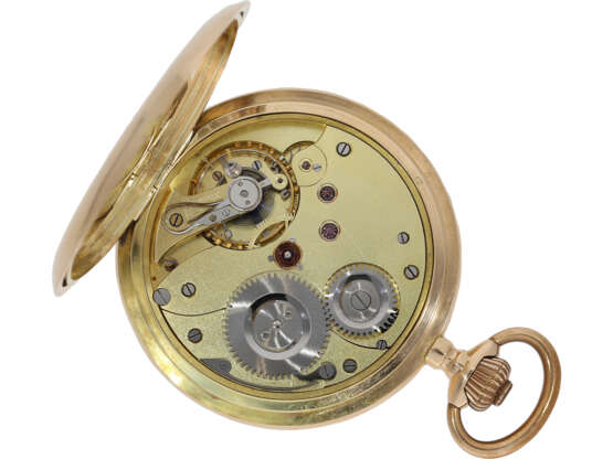 Pocket watch: gold hunting case watch ca. 1910, Glashütte sys… - photo 2