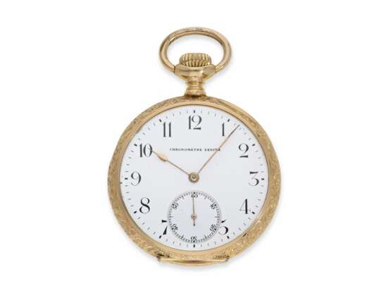Pocket watch: exceptionally magnificently engraved Zenith poc… - фото 1