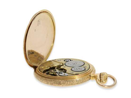Pocket watch: exceptionally magnificently engraved Zenith poc… - фото 5