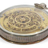 Pocket watch: unusual, both sides glazed large verge watch, c… - photo 3