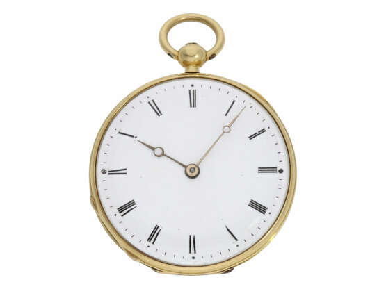 Pocket watch: exquisite miniature lepine with jasper case, or… - photo 3