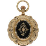 Pocket watch: gold/enamel splendour hunting case watch set wi… - фото 2
