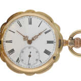 Pocket watch: gold/enamel splendour hunting case watch set wi… - фото 3