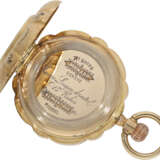 Pocket watch: gold/enamel splendour hunting case watch set wi… - фото 5