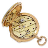 Pocket watch: exquisite "Louis XV" gold/enamel verge watch wi… - фото 3