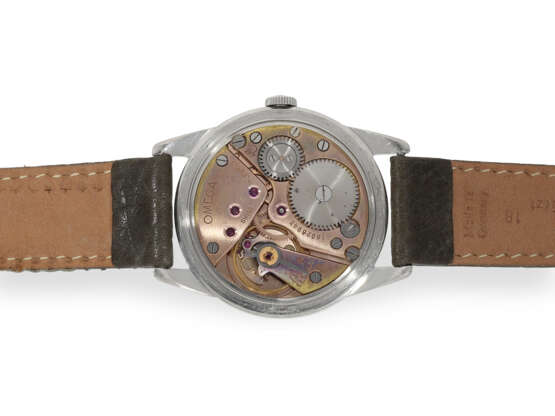 Armbanduhr: große Omega in Stahl mit seltenem "Honeycomb-Sec… - Foto 4