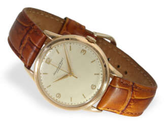 Wristwatch: large pink gold IWC with centre seconds, ca. 1962…