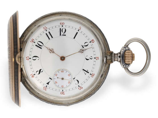 Pocket watch: heavy Geneva Ankerchronometer with splendour ca… - фото 3