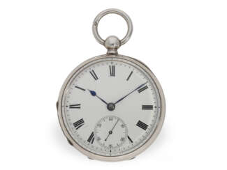 Pocket watch: fine English spring detent chronometer, William…