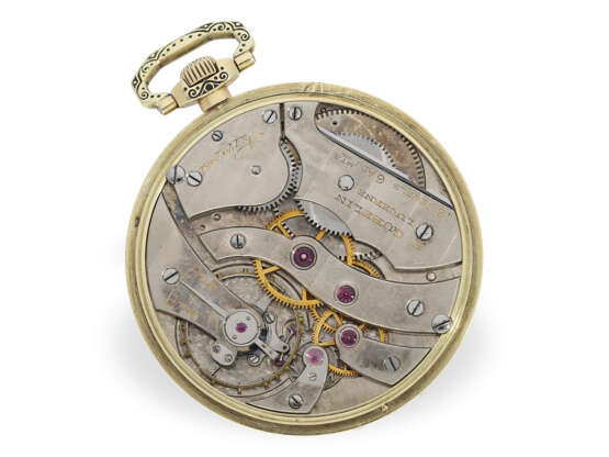 Taschenuhr: attraktive Gold/Emaille Frackuhr von Gübelin, ve… - Foto 2