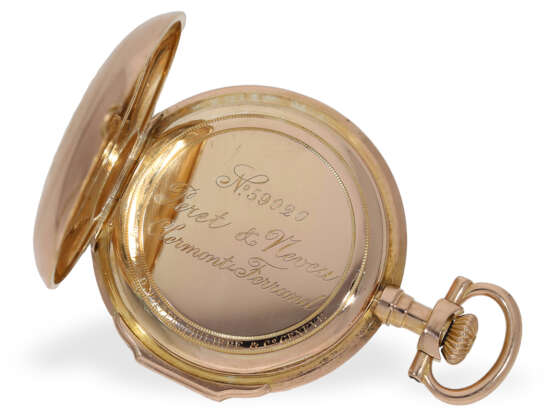 Very rare pink gold Patek Philippe Louis XV pocket watch, No.… - фото 3