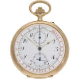 Pocket watch: fine Longines chronograph with rare dial with r… - photo 1