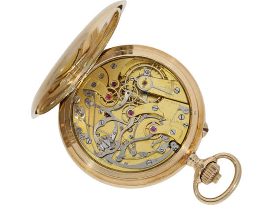 Pocket watch: fine Longines chronograph with rare dial with r… - photo 2