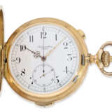 Pocket watch: impressive gold hunting case watch with repeate… - фото 1