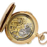 Pocket watch: impressive gold hunting case watch with repeate… - photo 3