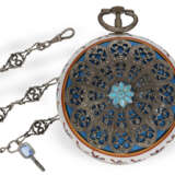Pocket watch: English verge watch with enamelled case in Rena… - photo 1