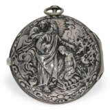 Pocket watch: large, early pocket watch with unique relief ca… - photo 1