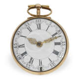 Pocket watch: large, gold repoussé verge watch with triple ca… - photo 4