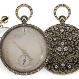 Pocket watch: rare gold/enamel lepine with jumping hour and o… - photo 1