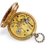 Pocket watch: rare gold/enamel lepine with jumping hour and o… - photo 3