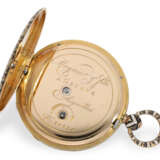 Pocket watch: rare gold/enamel lepine with jumping hour and o… - photo 4