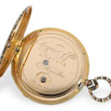 Taschenuhr: rare Gold/Emaille Lepine mit springender Stunde… - Foto 4