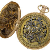 Pocket watch: exceptionally large skeletonised cylinder watch… - photo 2