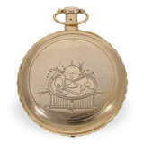 Pocket watch: exceptionally large skeletonised cylinder watch… - фото 4