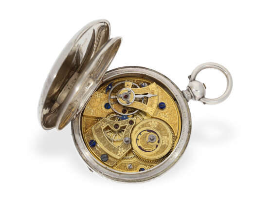 Pocket watch: rarity, jewelled duplex escapement with centre… - photo 2