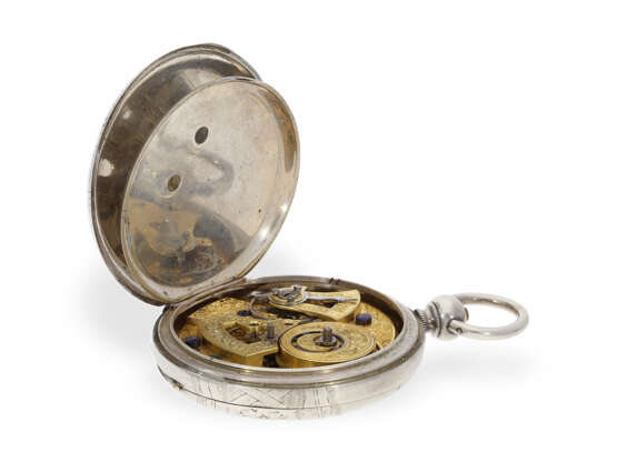 Pocket watch: rarity, jewelled duplex escapement with centre… - photo 4