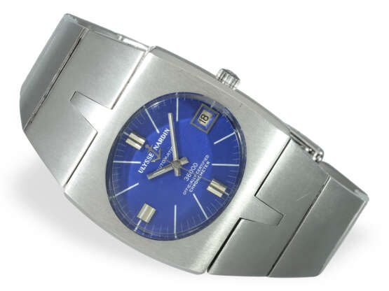Wristwatch: rare Ulysse Nardin Chronometer 36000 "Blue Dial",… - фото 1