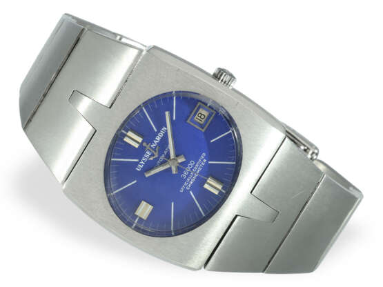 Wristwatch: rare Ulysse Nardin Chronometer 36000 "Blue Dial",… - фото 2