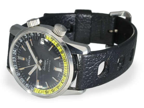 Wristwatch: rare vintage Enicar Sherpa Jet 600GMT Ref. 148-35… - photo 2