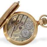 Pocket watch: heavy gold hunting case with chronometer escape… - фото 2