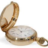 Pocket watch: heavy gold hunting case with chronometer escape… - photo 4