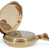 Pocket watch: heavy gold hunting case with chronometer escape… - фото 5